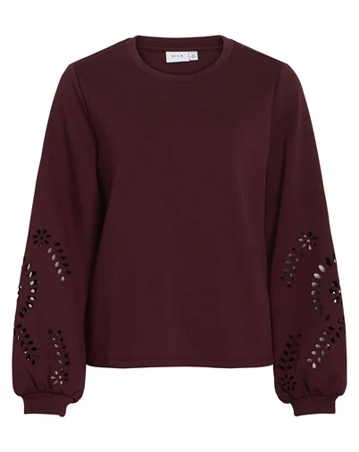 Vila - VISandy Detail Sweatshirt - Port Royale